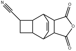 3-Cyanotricyclo[4.2.2.02,5]dec-9-ene-7,8-dicarboxylic anhydride Struktur