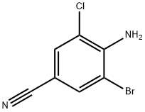 4-AMINO-3-BROMO-5-CHLOROBENZONITRILE Struktur