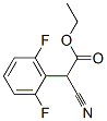 Ethyl 2-cyano-2-(2,6-difluorophenyl)acetate Struktur