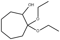 Cycloheptanol, 2,2-diethoxy- (9CI) Struktur