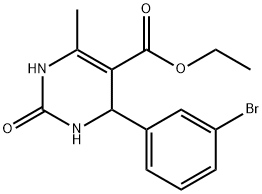 4-(3-BROMO-PHENYL)-6-METHYL-2-OXO-1,2,3,4-TETRAHYDRO-PYRIMIDINE-5-CARBOXYLIC ACID ETHYL ESTER Struktur