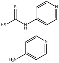 4-pyridylammonium 4-pyridyldithiocarbamate Struktur