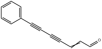 2-PHENYLHEPT-2-ENE-4,6-DIYNAL Struktur