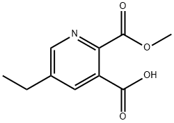 2,3-Pyridinedicarboxylicacid,5-ethyl-,2-methylester(9CI) Struktur