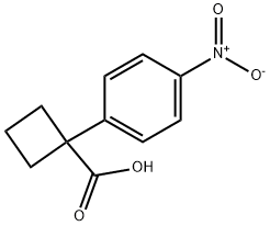 1-(4-NITROPHENYL)CYCLOBUTANECARBOXYLIC ACID Struktur