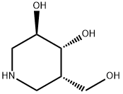 3,4-Piperidinediol, 5-(hydroxymethyl)-, (3R,4R,5S)- (9CI) Struktur