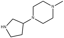 Piperazine, 1-methyl-4-(3-pyrrolidinyl)- (9CI) Struktur