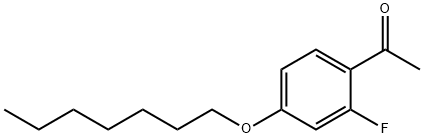 2'-FLUORO-4'-HEPTYLOXYACETOPHENONE Struktur