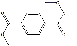 methyl 4-(N-methoxy-N-methylcarbamoyl)benzoate Struktur