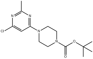 ERT-BUTYL 4-(6-CHLORO-2-METHYL-4-PYRIMIDINYL)TETRAHYDRO-1(2H)-PYRAZINECARBOXYLATE Struktur