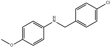 N-[(4-chlorophenyl)methyl]-4-methoxyaniline Struktur