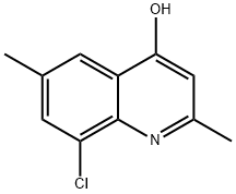 8-CHLORO-2,6-DIMETHYL-4-QUINOLINOL Struktur