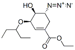 ETHYL (3R,4S,5R)-5-AZIDO-3-(1-ETHYLPROPOXY)-4-HYDROXYCYCLOHEX-1-ENE-1-CARBOXYLATE Struktur