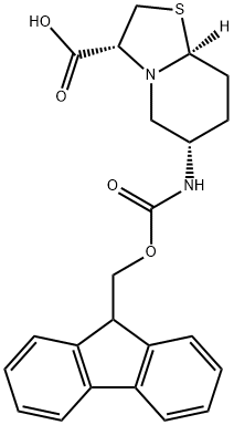 5H-Thiazolo[3,2-a]pyridine-3-carboxylicacid,6-[[(9H-fluoren-9-ylmethoxy)carbonyl]amino]hexahydro-,(3R,6S,8aS)-(9CI) Struktur