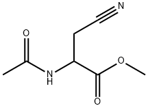 Alanine, N-acetyl-3-cyano-, methyl ester (9CI) Struktur