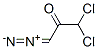 2-Propanone,  1,1-dichloro-3-diazo- Struktur