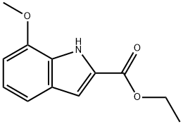 7-Methoxy-1H-indole-2-carboxylic acid ethyl ester Struktur