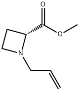 2-Azetidinecarboxylicacid,1-(2-propenyl)-,methylester,(R)-(9CI) Struktur