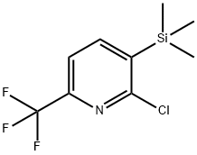 2-CHLORO-6-TRIFLUOROMETHYL-3-(TRIMETHYLSILYL)PYRIDINE Struktur