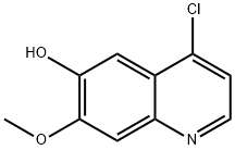 4-氯-6-羥基-7-甲氧基喹啉 結(jié)構(gòu)式