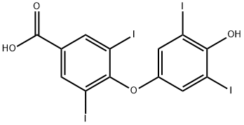 3,5-DIIODO-4'-(4-HYDROXYPHENOXY)BENZOIC ACID Struktur