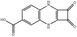 1,2,3,8-Tetrahydro-1,2-dioxocyclobuta[b]quinoxaline-5-carboxylic acid Struktur