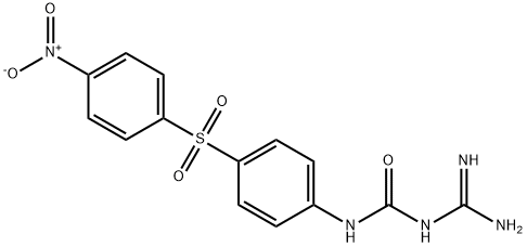 1-Amidino-3-[4-[(4-nitrophenyl)sulfonyl]phenyl]urea Struktur