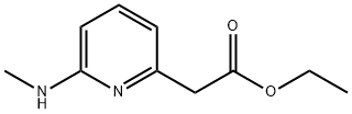 ETHYL 2-[6-(METHYLAMINO)-2-PYRIDYL]ACETATE Struktur