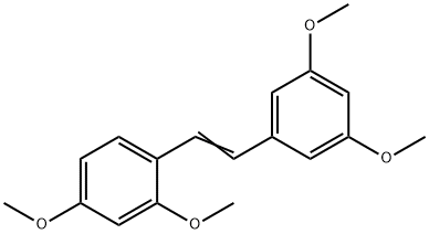 1,3-DIMETHOXY-5-[(E)-2-(2,4-DIMETHOXY- PHENYL)-VINYL]-BENZENE Struktur