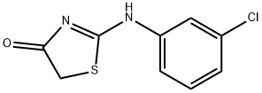 2-[(3-Chlorophenyl)amino]thiazol-4(5H)-one Struktur