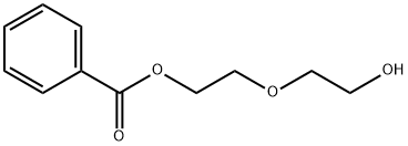 2-(2-hydroxyethoxy)ethyl benzoate Struktur