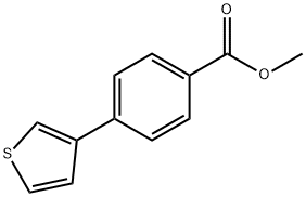 4-(3-噻吩基)苯甲酸甲酯, 20608-91-7, 結(jié)構(gòu)式