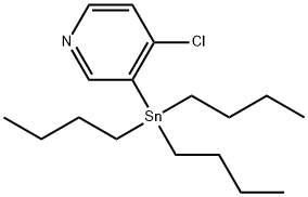 3-(tributylstannyl)-4-chloropyridine Struktur