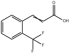 2-(Trifluoromethyl)cinnamic acid Struktur