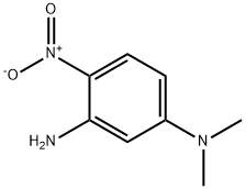 3-amino N,N-dimethyl 4-nitro aniline Struktur