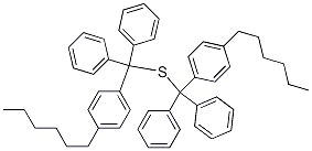 Hexyltrityl sulfide Struktur