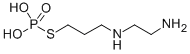 Phosphorothioic acid, S-ester with 3-((2-aminoethyl)amino)propanethiol Struktur