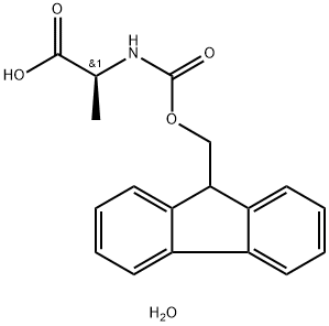 N-FMOC--L-丙氨酸單水合物 結(jié)構(gòu)式