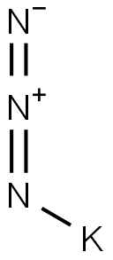 potassium azide Struktur