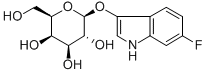 6-Fluoro-3-indolyl-b-D-galactopyranoside Struktur