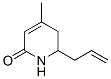 2(1H)-Pyridinone, 5,6-dihydro-4-methyl-6-(2-propenyl)- (9CI) Struktur