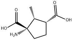 1,3-Cyclopentanedicarboxylicacid,1-amino-2-methyl-,(1S,2R,3R)-(9CI) Struktur