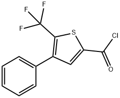 4-PHENYL-5-(TRIFLUOROMETHYL)-2-THIOPHENECARBONYL CHLORIDE Struktur