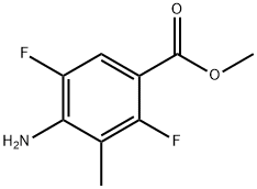 Benzoic acid, 4-amino-2,5-difluoro-3-methyl-, methyl ester (9CI), 208166-53-4, 結(jié)構(gòu)式