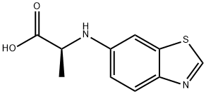 Alanine, N-6-benzothiazolyl- (9CI) Struktur