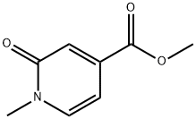 1-Methyl-2-oxo-1,2-dihydropyridine-4-carboxylic acid methyl ester Structure