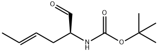 Carbamic acid, [(1S,3E)-1-formyl-3-pentenyl]-, 1,1-dimethylethyl ester (9CI) Struktur