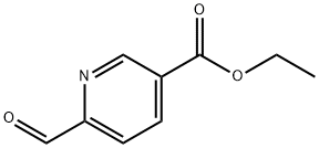 3-Pyridinecarboxylic acid, 6-forMyl-, ethyl ester Struktur