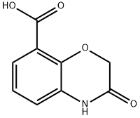 3-OXO-3,4-DIHYDRO-2H-BENZO[B][1,4]OXAZINE-8-CARBOXYLIC ACID Struktur