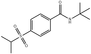 N-tert-Butyl-p-(isopropylsulfonyl)benzamide Struktur